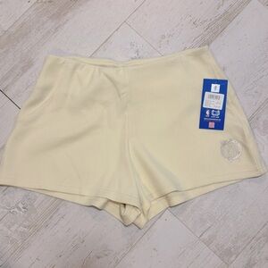 Women's Cream Shorts featuring Boston Celtics logo size Large NEW